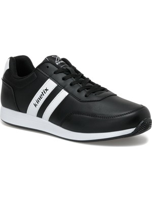 Kinetix Reeds Pu Erkek Sneaker Siyah Nefes Alabilir Yapı ile Koşu ve Yürüyüş İçin Uygun