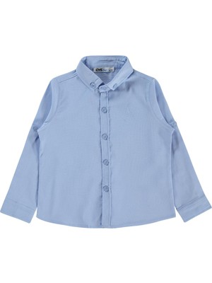 Civil Boys Yelken Nakışlı 2-5 Yaş Gömlek - Mavi