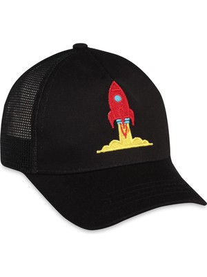 Civil Baby Rocket Bebek Erkek Kep Şapka - Siyah