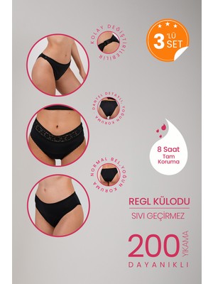 Süper Emici Organik Doğal Yıkanabilir Külot ( Lohusa, Idrar Kaçırma Karşıtı ) Peddon 3'lü Set
