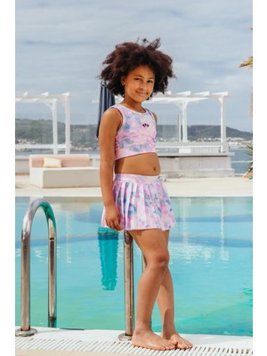 Kız Çocuk Şort Etekli Spor Ikili Takım