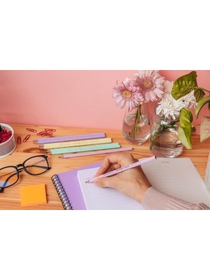 Berry Store Pastel Kurşun Kalem, 12'li Kutu, Kıymık Oluşturmaz, Çiğnemeye Karşı Dayanıklı, Kolay Açılır