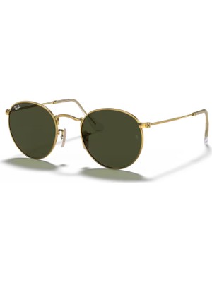 Unisex Ray-Ban ROUND METAL Güneş Gözlüğü Altın Renkli Çerçeve ile Günlük Kullanım İçin İdeal RB 3447 001 50