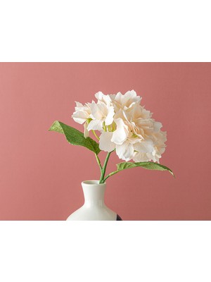 English Home Hortensia Tek Dal Yapay Çiçek Şampanya