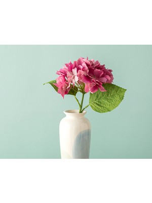 English Home Hortensia Tek Dal Yapay Çiçek Açık Mor