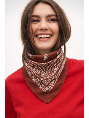 Wega Moda Esenli %100 Pamuk Bandana Fular Çok Amaçlı Saç Boyun Bilek Aksesuar