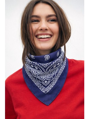 Wega Moda Esenli %100 Pamuk Bandana Fular Çok Amaçlı Saç Boyun Bilek Aksesuar