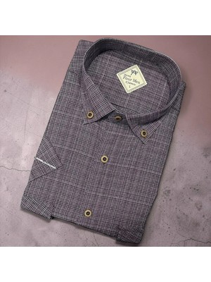 Eren Style Linen Keten Klasik %100 Cotton Kısa Kollu Terletmeyen Gömlek