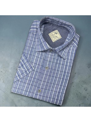 Eren Style Linen Keten Klasik %100 Cotton Kısa Kollu Terletmeyen Gömlek
