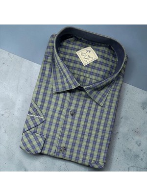 Eren Style Linen Keten Klasik %100 Cotton Kısa Kollu Terletmeyen Gömlek