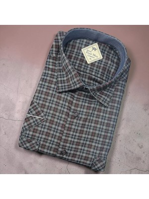 Eren Style Linen Keten Klasik %100 Cotton Kısa Kollu Terletmeyen Gömlek