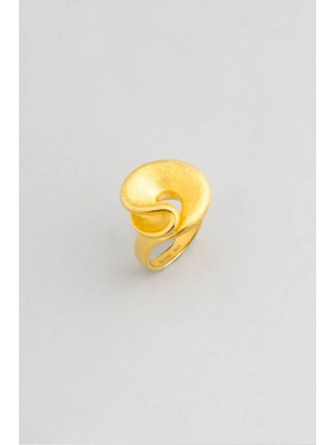 So CHIC Giza Ruhu 18 Ayar Sarı Altın Kaplama Gümüş Yüzük