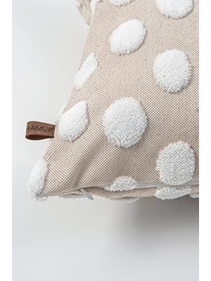 Berry Store Hamur Kırlent 43X43 cm Point Bej