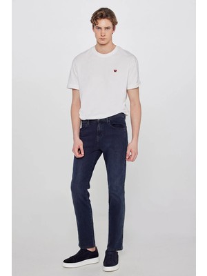 WRANGLER Erkek Arizona  Mavi Straight Fit Normal Bel Düz Paça Esnek Jean Pantolon