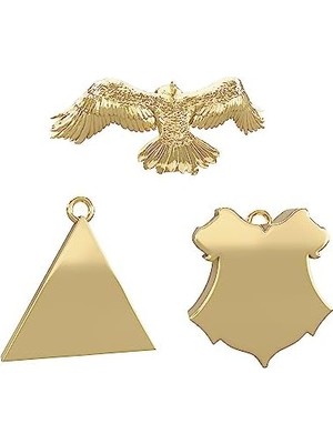 Nisar Store Keepsake Minyatür Süsleri 2023, Potter Büyücü Dünyası Metal, Mini 3'lü Set, Potter Hayranları Için Hediyeler