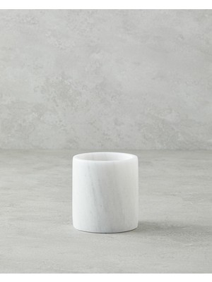 Berry Store Medusa Mermer Tekli Dış Fırçalık Beyaz