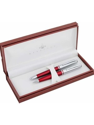 Berry Store Saturn Serisi 2353 Bordo Dolma Kalem+Tükenmez Kalem