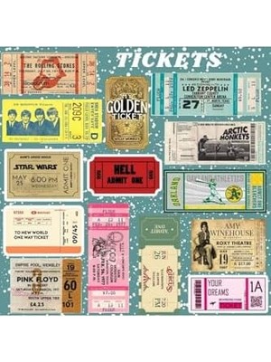 Nisar Store Tickets Seti | Laptop Notebook Telefon Etiket Journal