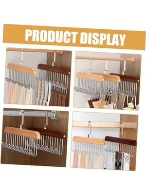 Berry Store Ahşap Sütyen Askısı,kravat,ceket,kemer ve Sütyen Için Dolap Içi Ahşap Düzenleyici Askı (1 Adet)