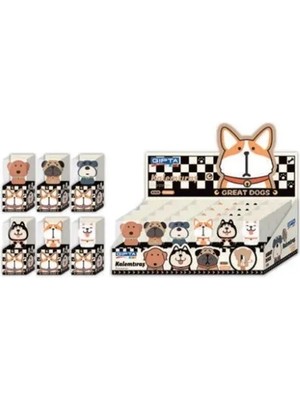 Gıpta Kalemtraş Great Dogs 3D 24 Lü K1524