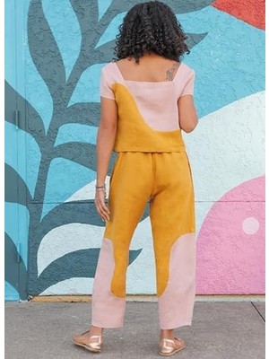 Nisar Store Mccall's Know Me Bayan Kazak Kırpma Üstler ve Pull-On Pantolon Dikiş Desen Seti, Tasarım Kodu ME2033, Bedenler 18-20-22-24-26