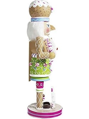 Berry Store Kurt S. Adler Kurt Adler 40 cm Ahşap Zencefilli Kurabiye Fındıkkırıcı, Çoklu