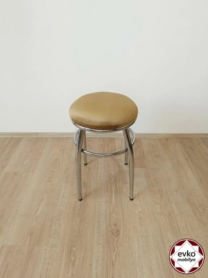 Evko Mobilya Tabure, Bar Taburesi, 2 Adet Tabure, Puf, Bench, Metal Ayaklı Tabure, İç İçe Geçebilen Tabure, Mutfak Balkon Bahçe Taburesi