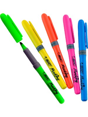 Bic Grip Fosforlu Kalem Pembe