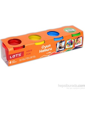 Let's Oyun Hamuru 4 Renk Kucuk Boy L8240