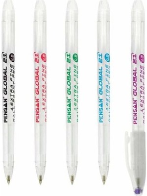 Pensan Global 21 Tükenmez Kalem Mavi 0.5 mm 1 Adet Yerli Üretim