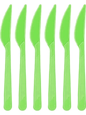 Roll-Up Açık Yeşil Plastik Bıçak 25'li