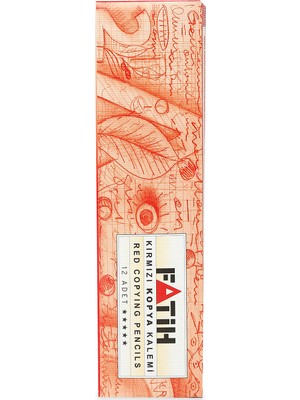 Fatih Kırmızı Kopya Kalemi 12'li (25020)