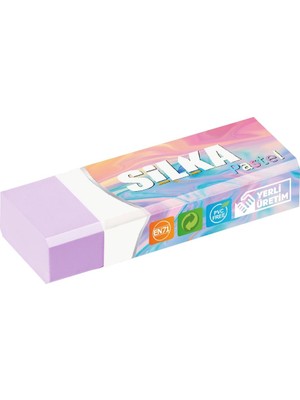 Silka Pastel Silgi Büyük Boya 1 Adet Renkli ve PVC Free Dayanıklı Ürün