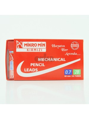 Şahin Kırtasiye Mikro 0.7 mm Kırmızı Kalem Ucu 60 mm   24 Adet