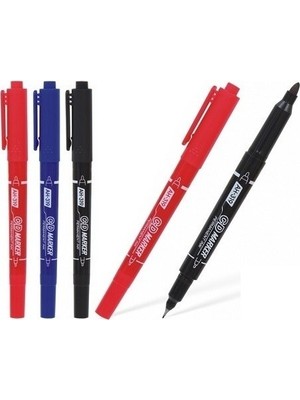 Aihao 317 Markör Kırmızı Kalem Ah-317K 12 Li (1 Paket 12 Adet)