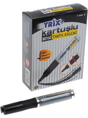 Trix T-444 Kartuşlu Tahta Kalemi Siyah 12 Li