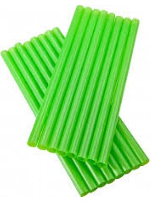 Pandoli 100 Adet Plastik Yeşil Pipet