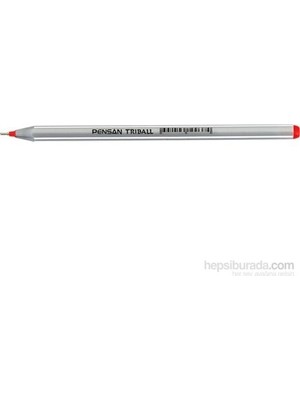 Pensan Triball Tükenmez Kalem 1 mm Kırmızı Renkli 10 Adet Yerli Üretim