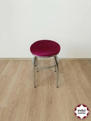 Evko Mobilya Tabure, Bar Taburesi, 2 Adet Tabure, Puf, Bench, Metal Ayaklı Tabure, İç İçe Geçebilen Tabure, Mutfak Balkon Bahçe Taburesi