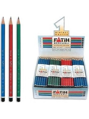 Fatih Mercanlı Kurşun Kalem 144 Adet 12 Düzine Renkli Kalemler Yüksek Kalite ve Yumuşak Uç