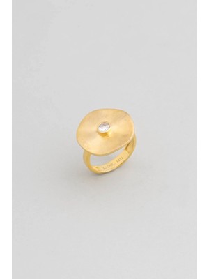 So CHIC Antik Büyü 18 Ayar Sarı Altın Kaplama Gümüş Yüzük