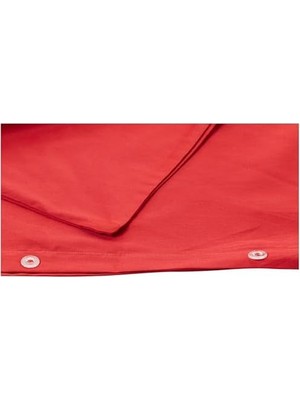 Berry Store Basic Düz Pamuk Saten Nevresım Takımı, Mavi, Çift Kişilik