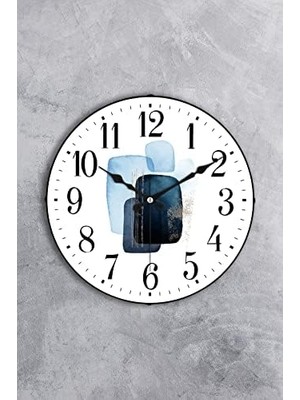 Nisar Store 36 cm Gerçek Cam Akar Saniye Sessiz Mekanizma Dekoratif Duvar Saati Nss