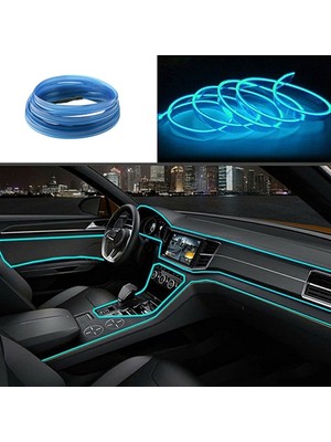 Meyzone Buz Mavisi Araç Içi Torpido Ledi 2 Metre LED Neon Şerit Işık Modern Tasarım ve Yüksek Parlaklık