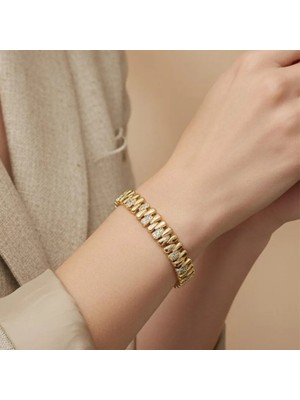 Stil Incisi/xupıng Jewelry Damla Zirkon Taşlı Bileklik