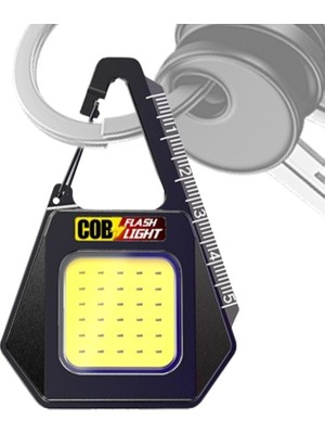 Özkurt Store Mini Anahtarlık Fener Cob LED USB Şarjlı Kamp Işığı