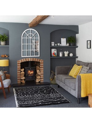 Liar Dekor Liar Pencere Ayna - LPA-05 Beyaz Dekoratif Ayna MDF Ahşap Çerçeve 65x100 cm