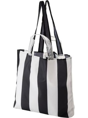 Nisar Store Çanta, Siyah-Beyaz, 45X36 cm