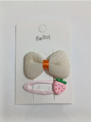 Efela Dünyası Meyve Temalı Fiyonk Toka Seti Renkli