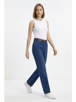 Rays Mavi Kemerli Likralı Jean 3043